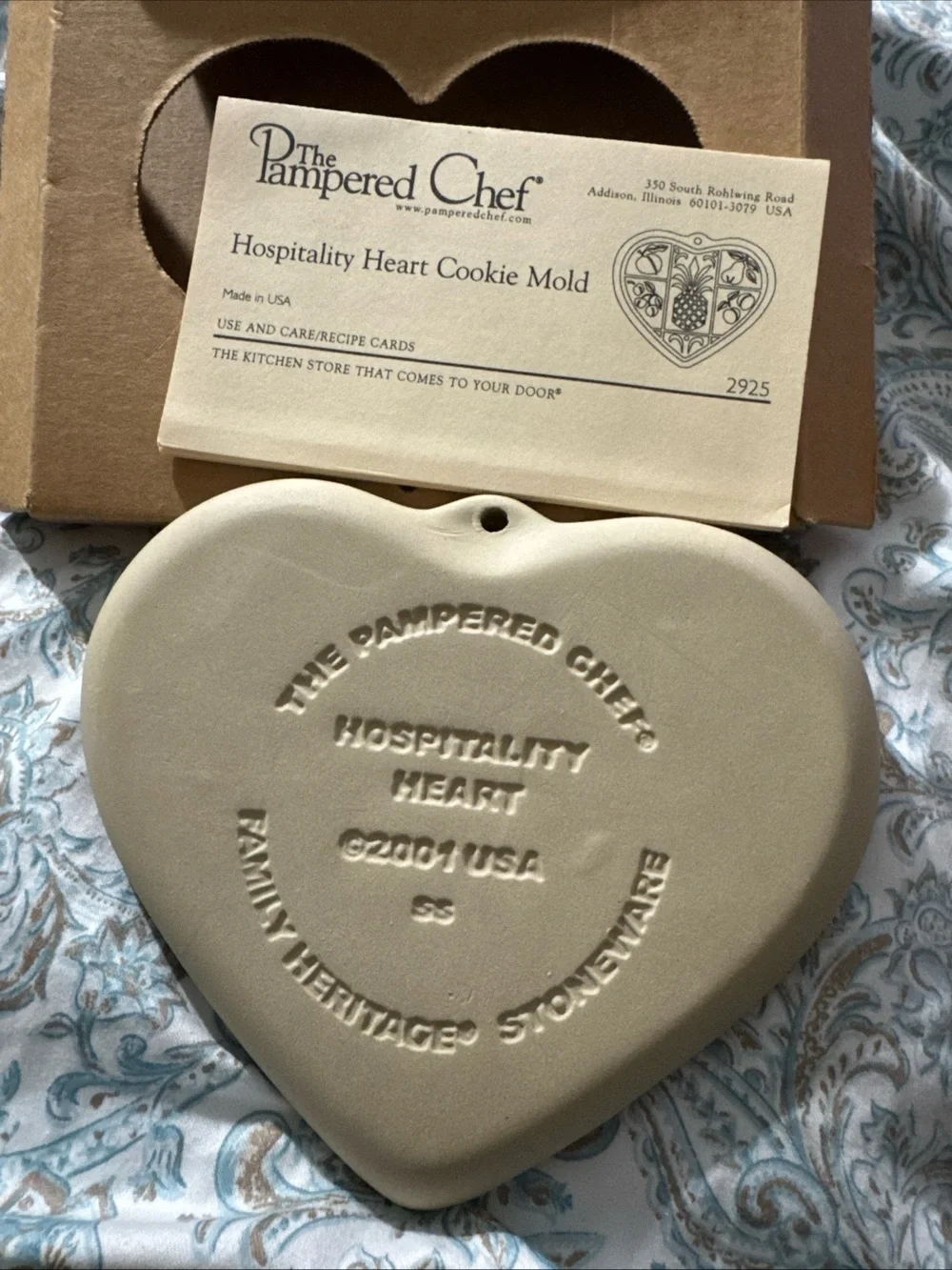 Pampered Chef Hospitality Heart Cookie Mold